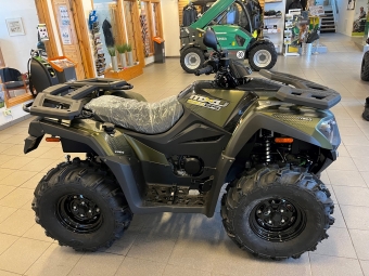 Fyrhjuling Kymco MXU 550i EPS T3B Grn Kymco 550i EPS T3b med Vinsch KYMCOs ATVer r konstruerade fr bde
dagligt arbetet och fritid.
Traktorregistrerad.
3 rs fabriksgaranti.
Kraftig LED-belysning vid nattarbete.
LED-signalljus.
Effektiv svngradie.
Vikt 372 kg.
Urkopplingsbar 4-hjulsdrift.