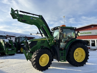 John Deere 6150R med Trima Q6S-lastare John Deere 6150R Denna maskin omfattas ej av ML Trygghetskp 3mn/100tim
Maskinen sljes fr kunds rkning utan garanti.
Fr mer information kontakta din sljare.