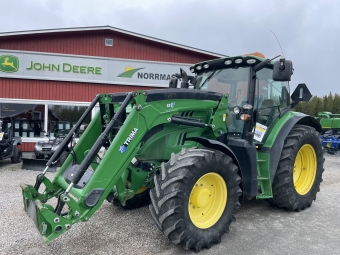 John Deere 6150R med Trima Q6S-lastare John Deere 6150R Denna maskin omfattas ej av ML Trygghetskp 3mn/100tim
Maskinen sljes fr kunds rkning utan garanti.
Fr mer information kontakta din sljare.