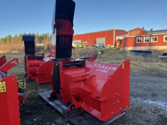 Snfrs Tokvam 256 THS Big med hydrauliskt torn Tokvam 256 THS BIG med hydr.torn PTO-Axel ingr
Flktdiameter 85cm
Flktdjup 36cm
Frn 120HK
Bakmonterad
Hardox i flkthus