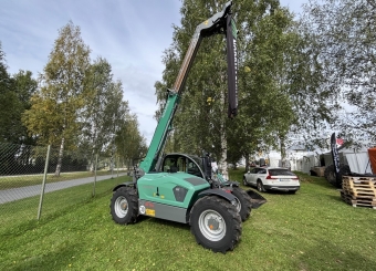 Teleskoplastare Kramer KT276 (Load up 25) Kramer KT 276 5 rs maskinskadefrskring
30km/h 
Diff 100%
Mitas 405/70-20
Low Speed Control
Justerbar ratt
AC
Kamera fram och bak
LED-Belysning 2 fram och 2 bak samt p bom
Luftstol
Uppvrmd ruta
Lastdmpare
Skakfunktion skopa
3:e funktion med tryckutlsningsknapp
Rotella
Motorvrmare
Brandslckare
Avskrapare bom
7 pol uttag fram
EURO-fste