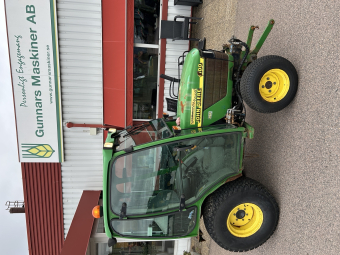 JOHN DEERE 4100 KOMPAKTTRAKTOR John Deere 4100 KOMPAKTTRAKTOR 20 HK, 3-CYLINDRIG YANMAR DIESEL
4WD / FYRHJULSDRIFT
HYDROSTATISK TRANSMISSION
SERVOSTYRNING
HYDRAULIK
HYDRAULUTTAG OCH ELUTTAG FRAM ÄR MONTERADE
3-PUNKTSLYFT, KATEGORI I
KRAFTUTTAG BAK, 540 RPM
MITT-PTO 2100 RPM
DIFFERENTIALSPÄRR
SLUTEN HYTT
VÄRME
VINDRUTETORKARE
ARBETSBELYSNING
INDUSTRIDÄCK
FRONTLYFT/DRAG

MNR 81817
...
PRIS EXKL. MOMS: 79.000:-
...
Vi reserverar oss för felskrivning. Kontakta alltid oss innan du åker och tittar, så vi kan säkerställa att maskinen finns på plats.

