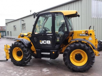  JCB 536-60 Tillverkare: JCB 
Modell: 536-60 
Typ: teleskoplastare
r: 2013 
Timmar: 280 
Effekt: 105 hk 
Drive: 4WD 
Arbetsvikt: 3600 kg 
Lyftkapacitet 3600kg 
Maximal lyfthjd 6m